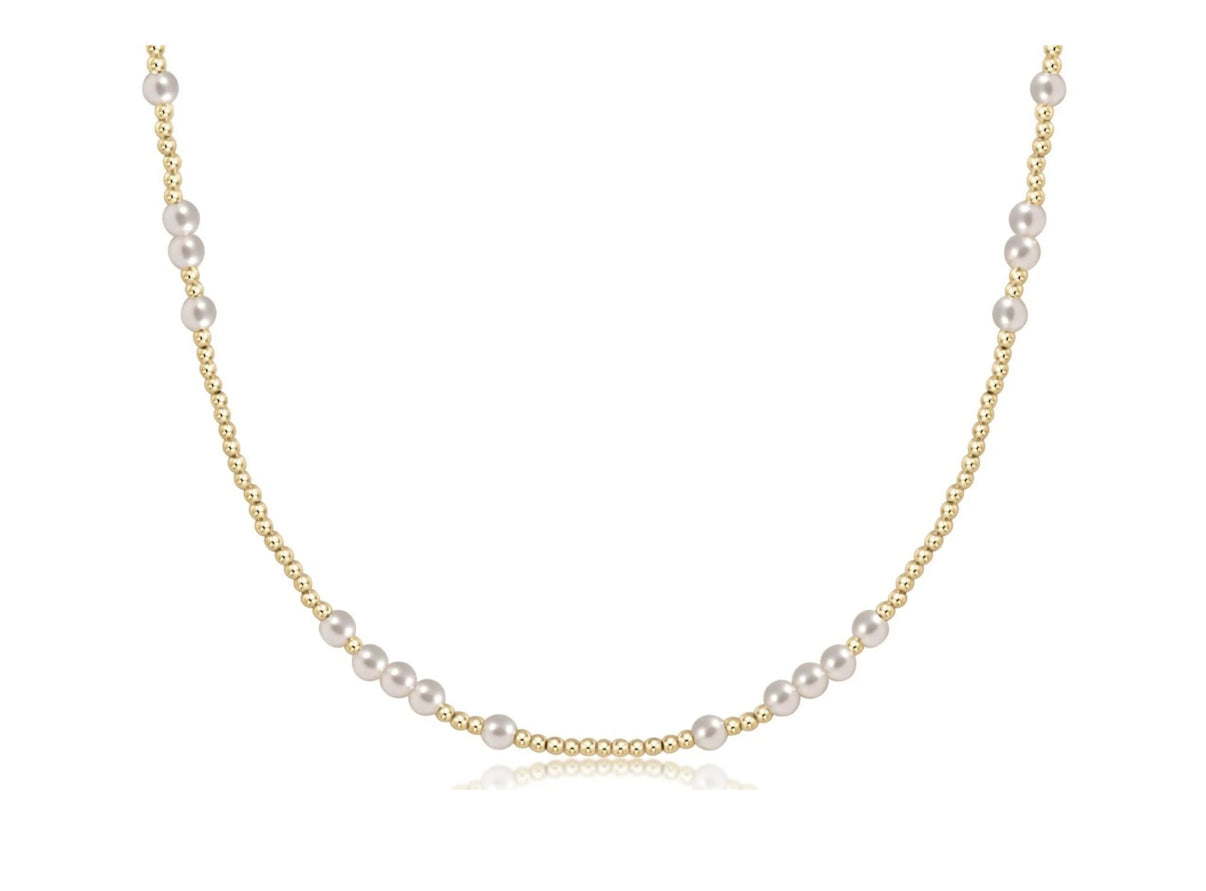 17” Choker Hope Unwritten 4mm Pearl