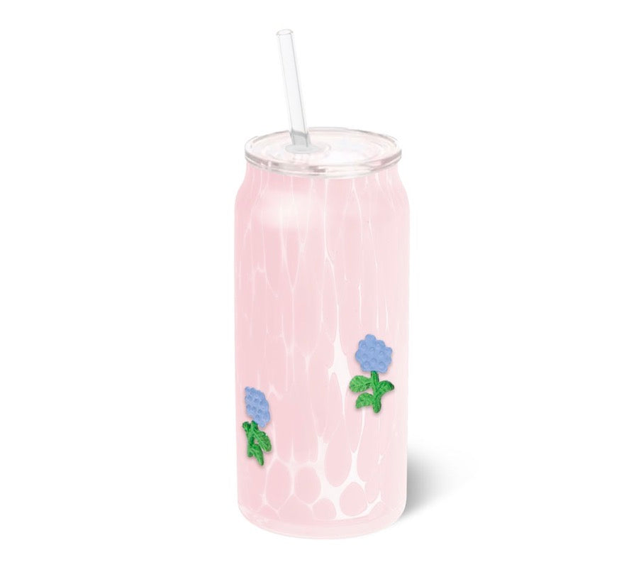 Hydrangeas Icon Soda Glass 23oz