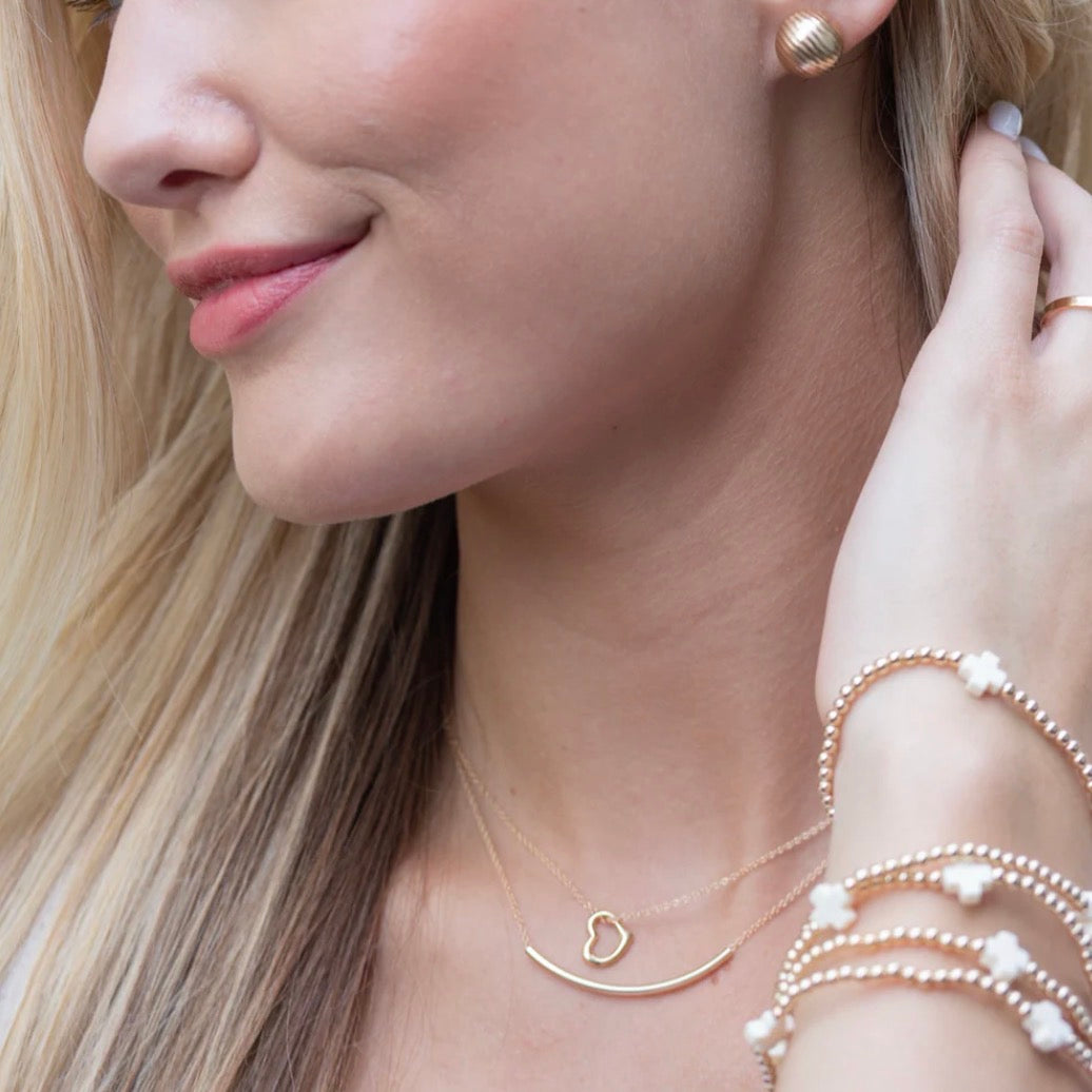 16” Necklace Gold- Bliss Bar Gold