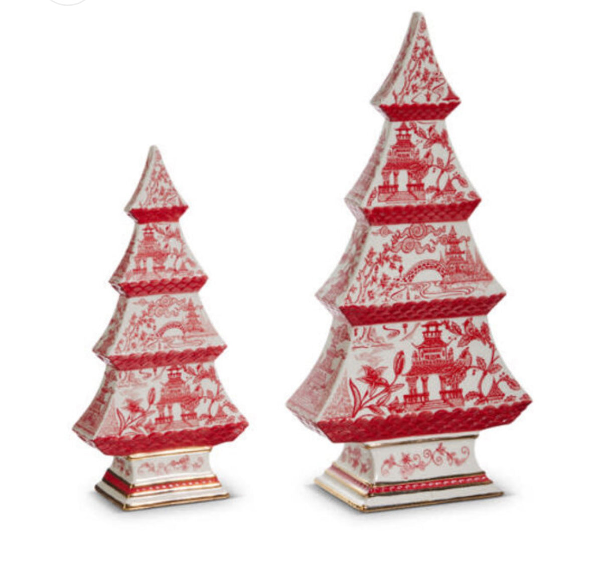 Red Assorted Chinoiserie Trees