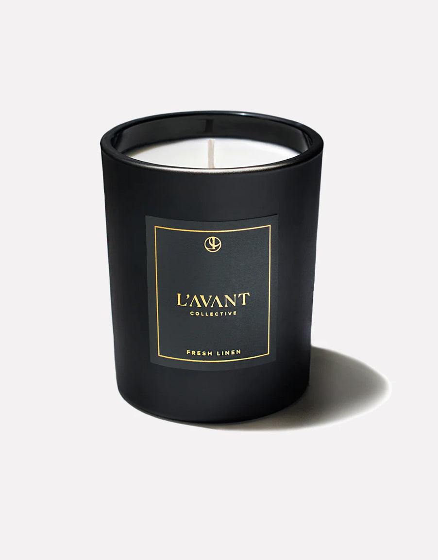 Fresh Linen Candle- Black