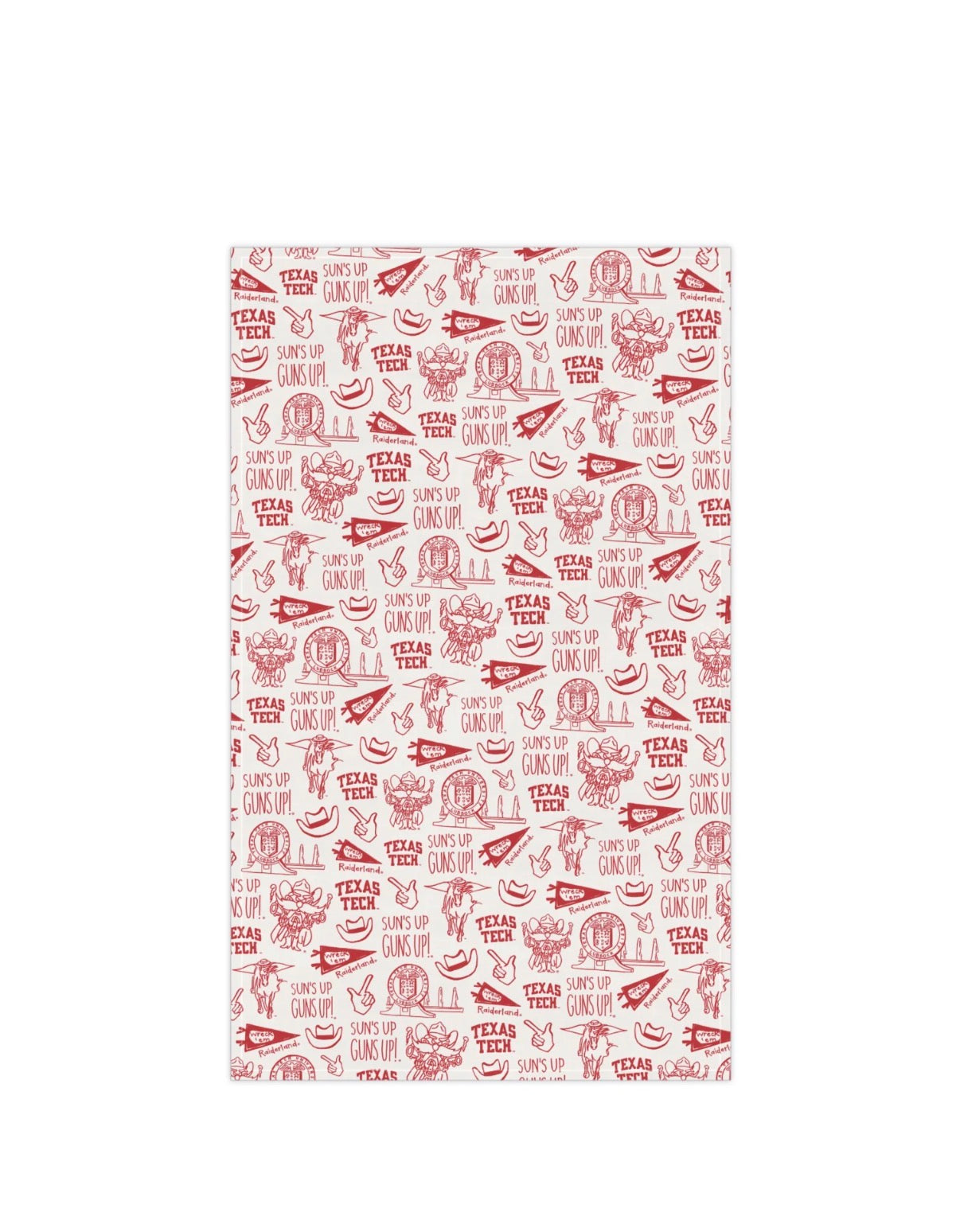 TEXAS TECH COTTON KITCHEN TOWEL