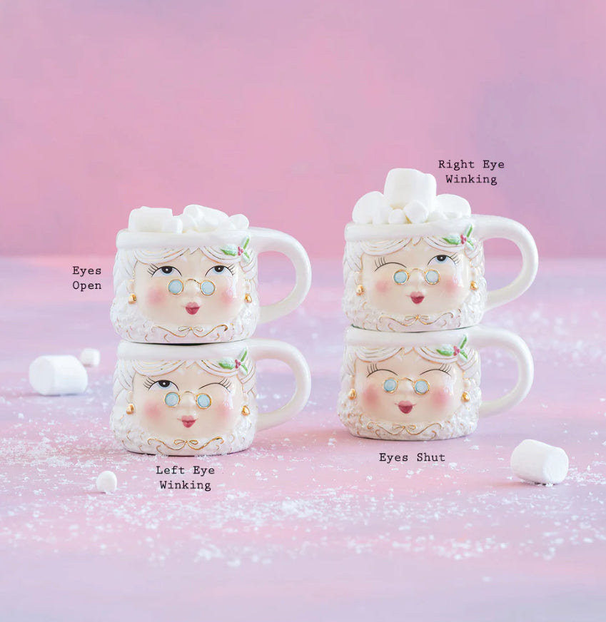 Mrs Papa Noel Mug- White