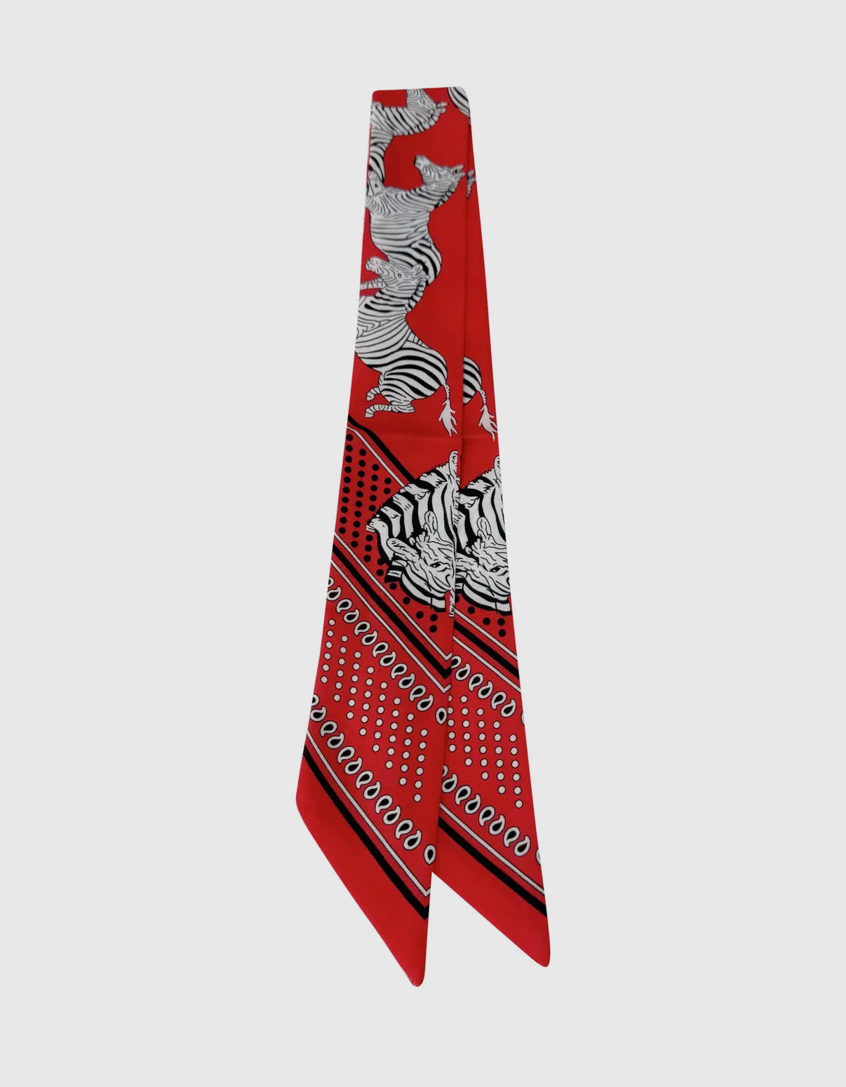 The Scarf- Red Zebra S67