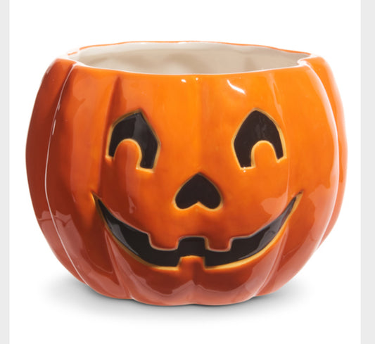 7" Jack O Lantern Container