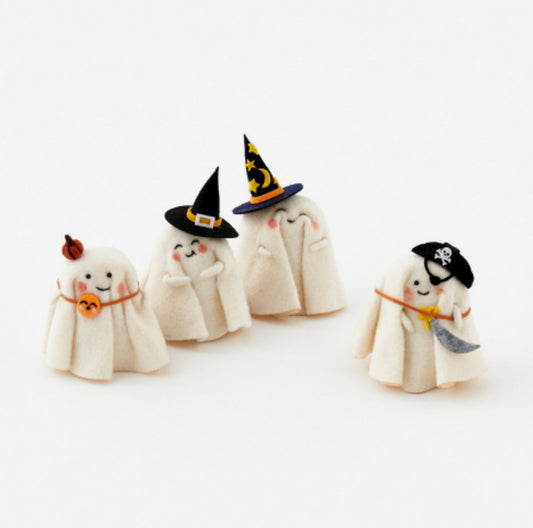 Trick or Treat Wool Ghosts