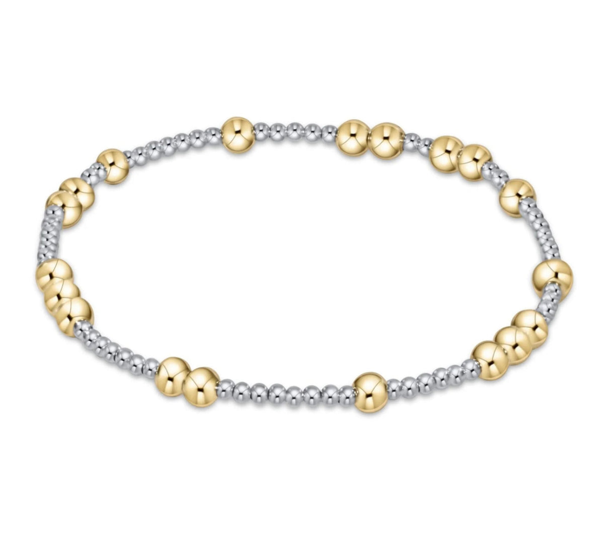 Hope Unwritten 4mm Bead Bracelet- Mixed Metal