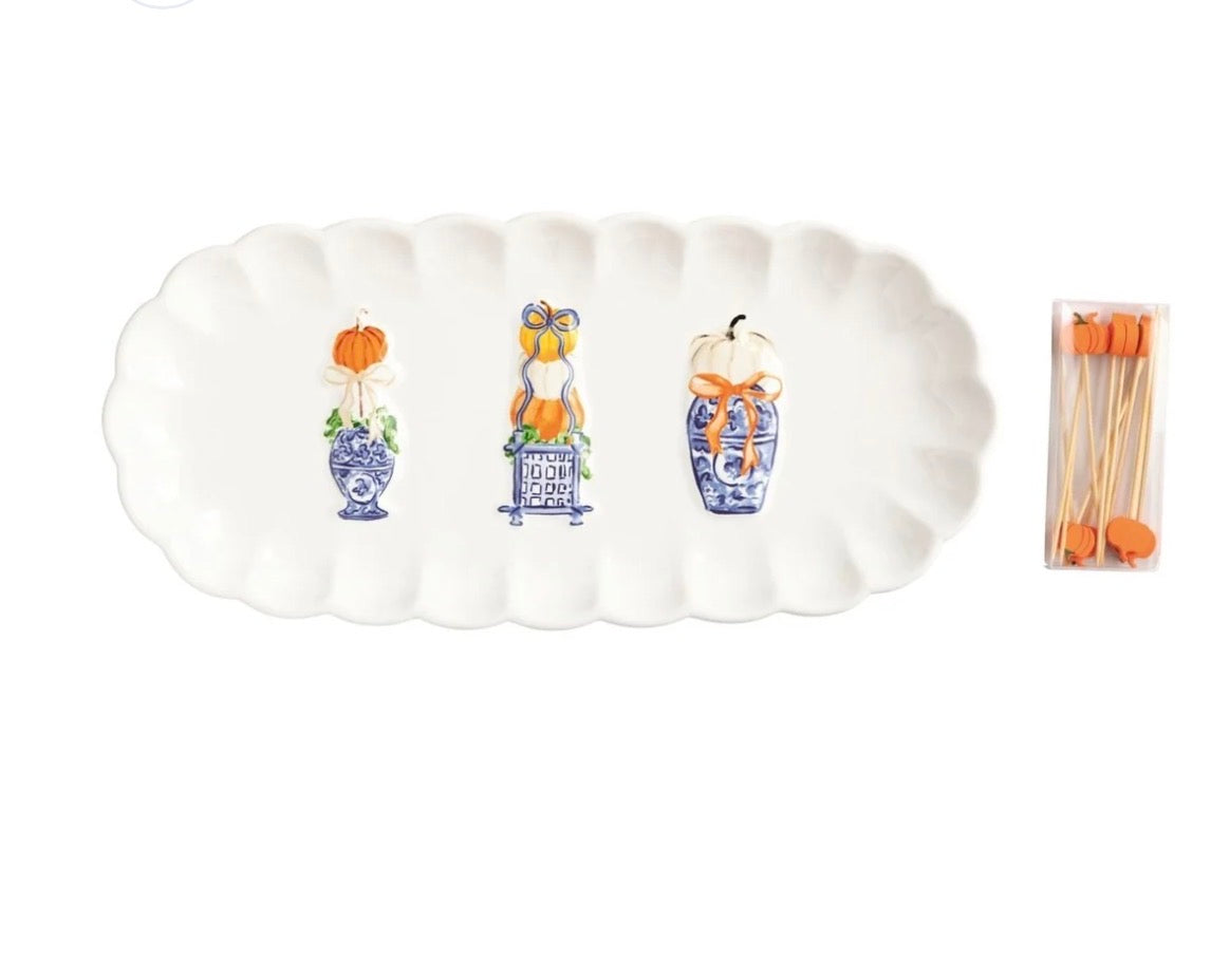 Topiary Pumpkin Hostess Set