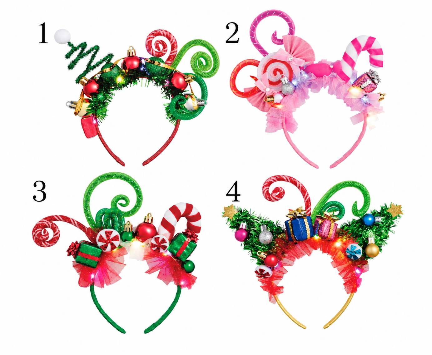 LIGHT-UP FESTIVE CHRISTMAS HEADBANDS