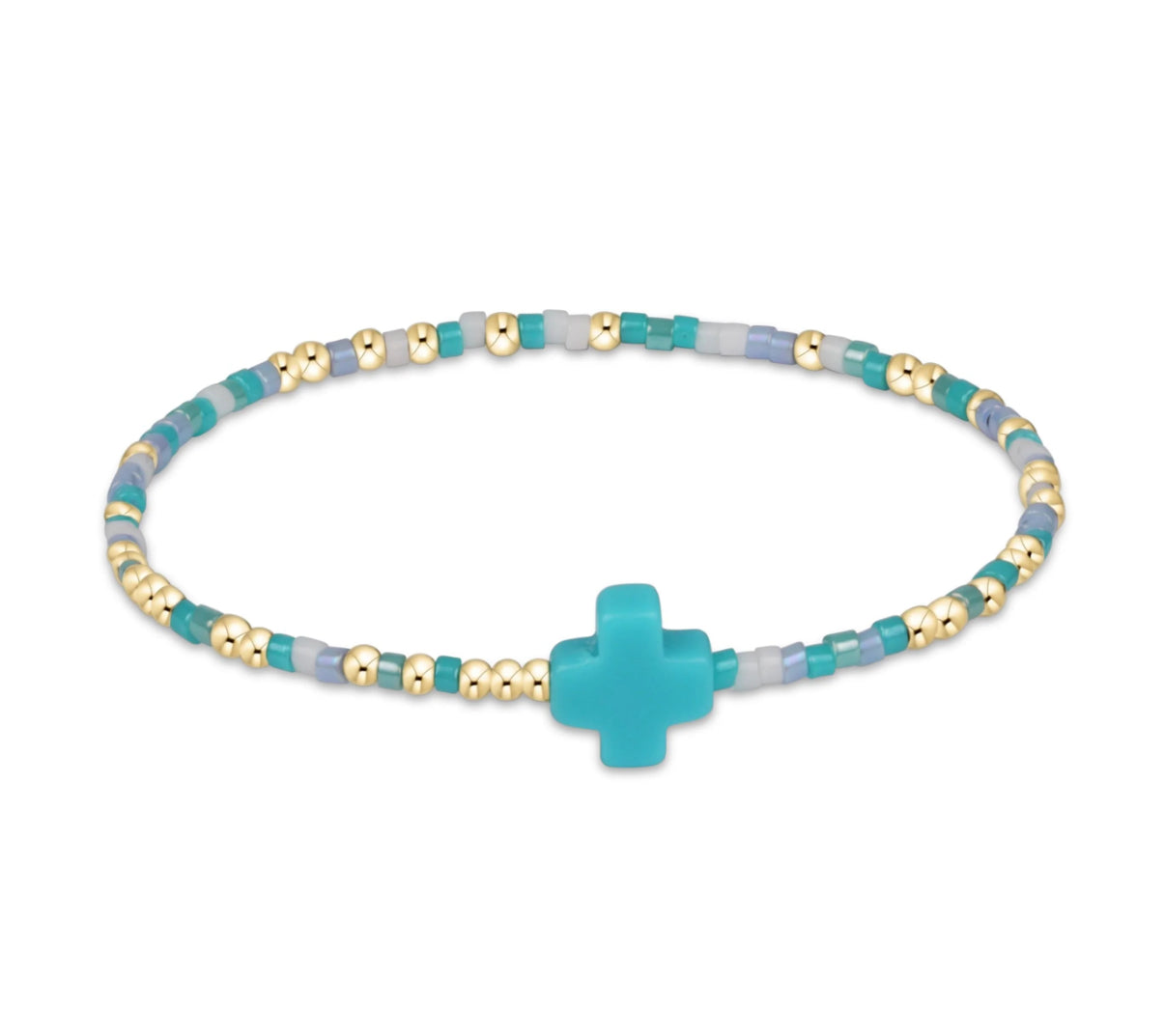 egirl Hope Unwritten Signature Cross Bracelet - man i teal like a woman