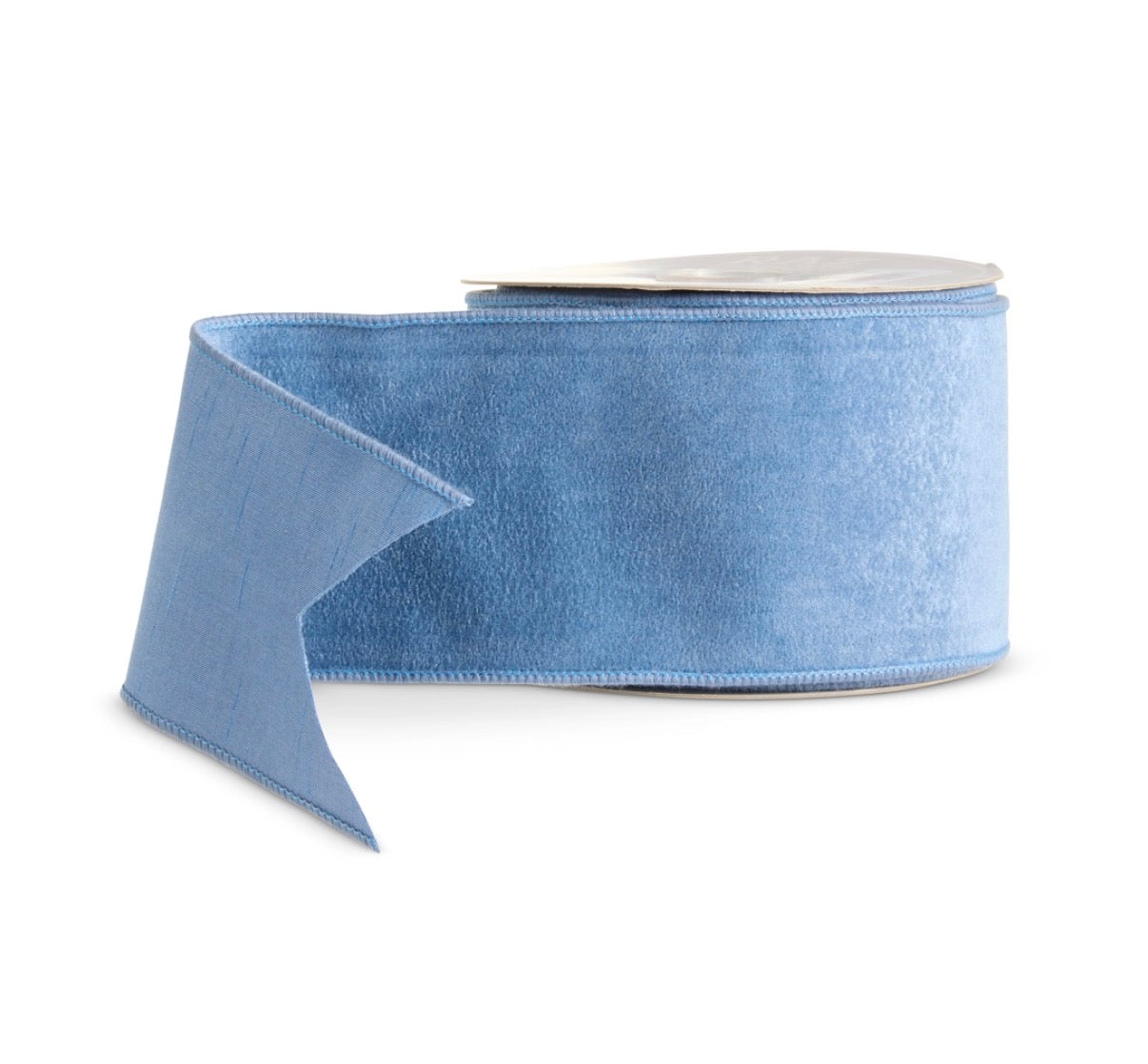 4" X 10 Yds Periwinkle Velvet Wired Ribbon
