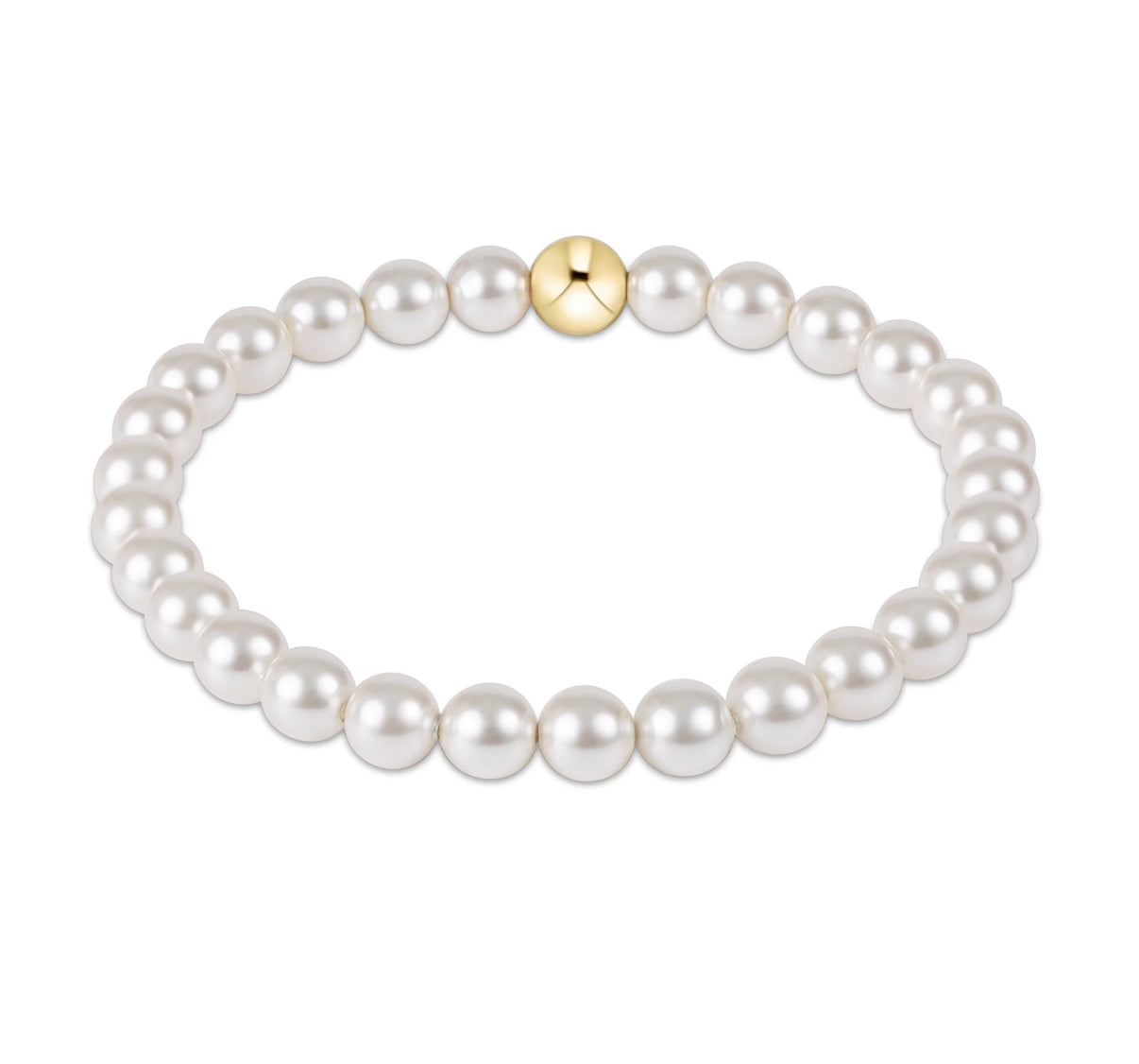 Classic Pearl 6mm Bead Bracelet