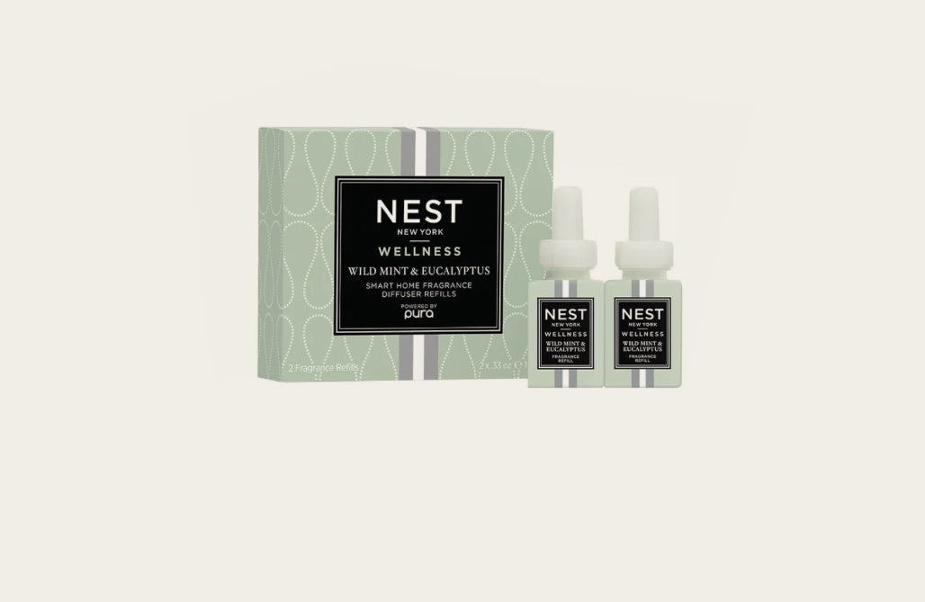 Wild Mint & Eucalyptus Refill Duo for NEST x Pura Smart Home Fragrance Diffuser - Smart Vials