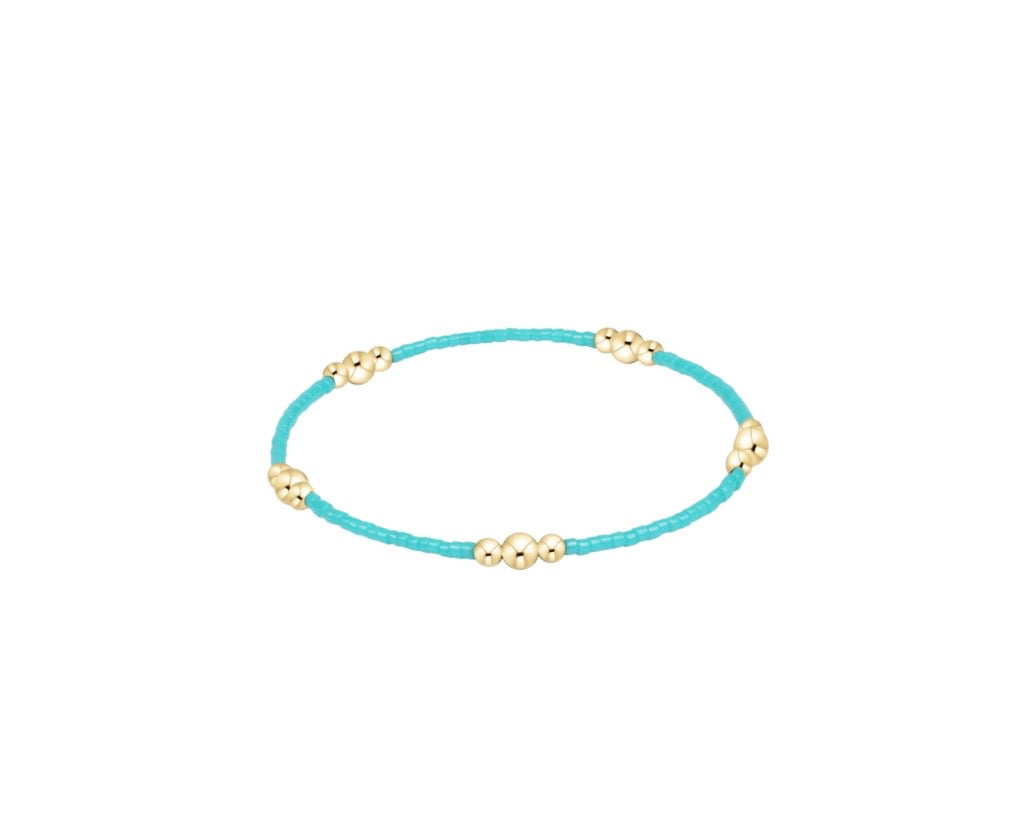 Hope Purpose Gold Bracelet - Turquoise