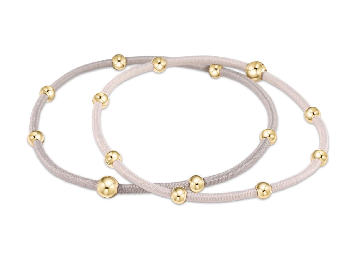 “e”ssentials Bracelet Stack of Two- Neutral Set