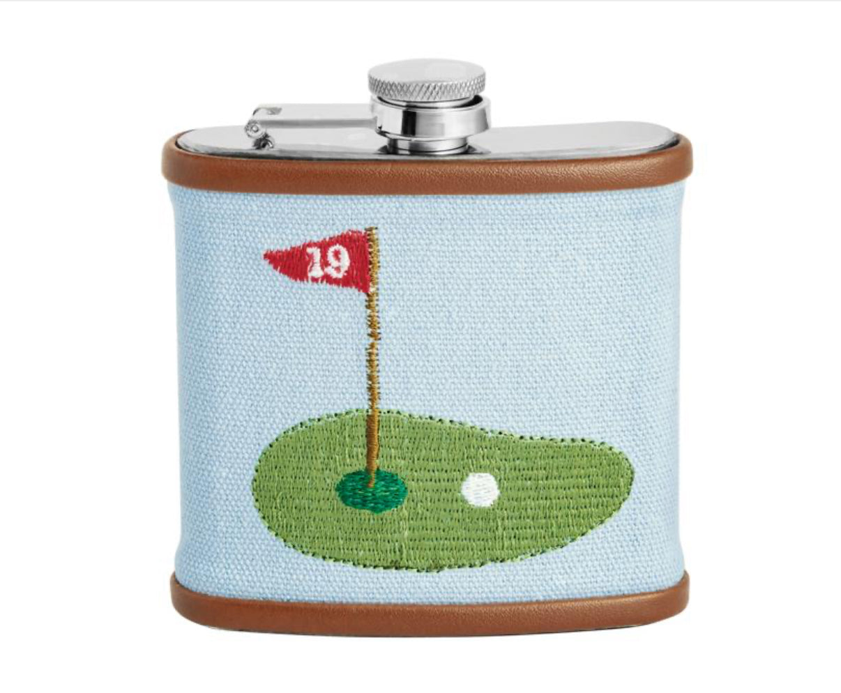 Embroidered Flask