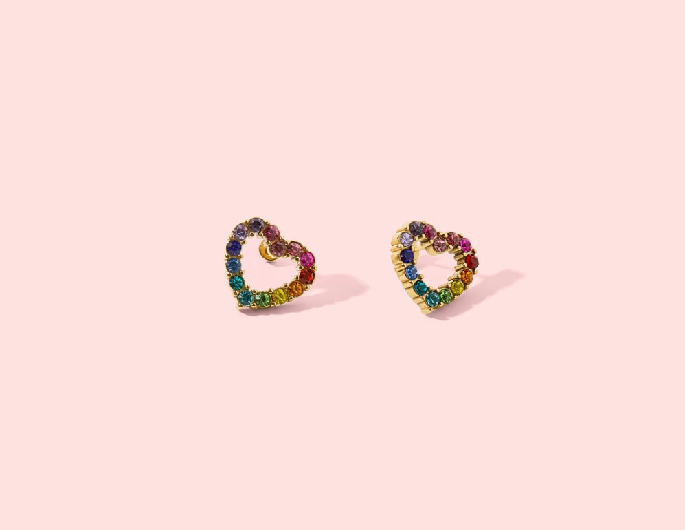 Mae Heart Stud Earrings