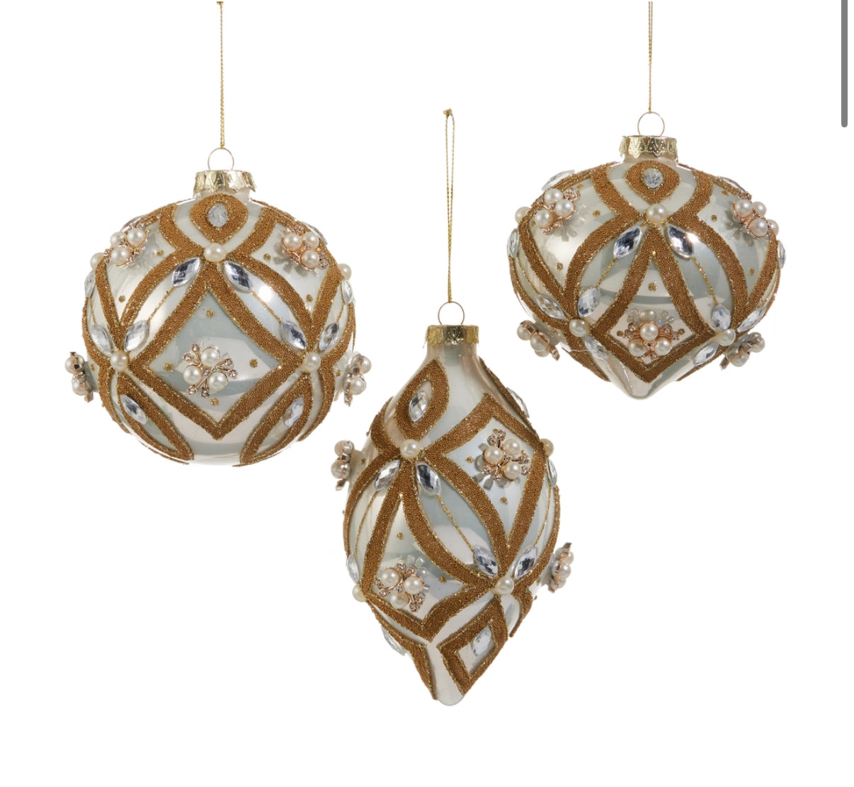 Pearl Jewel Embellished Ornament