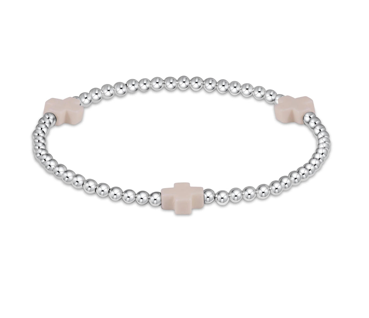 Signature Cross Sterling Pattern 3mm Off White