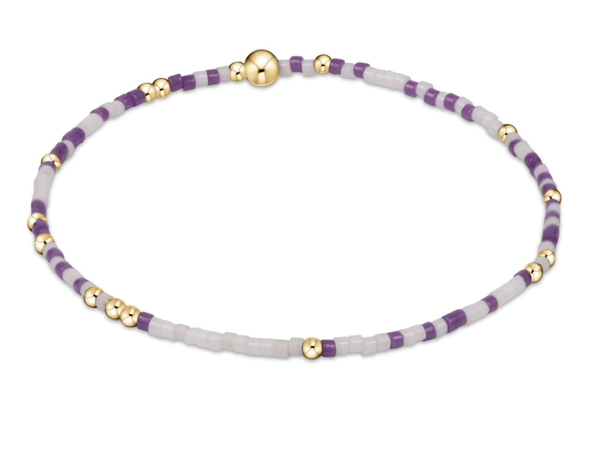 Gameday Hope Unwritten Bracelet - Purple & White