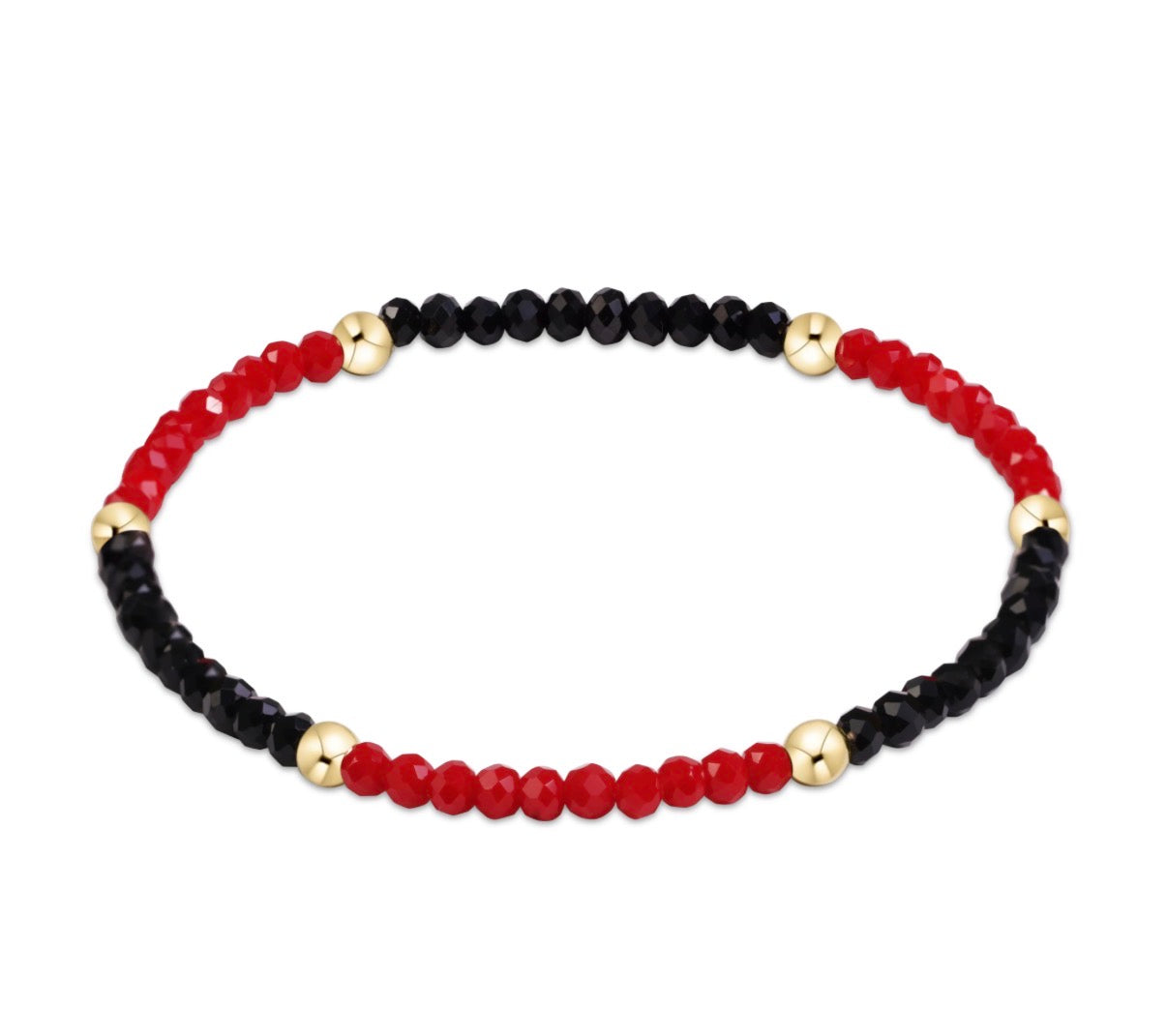 gameday flirty presence bracelet - red and black
