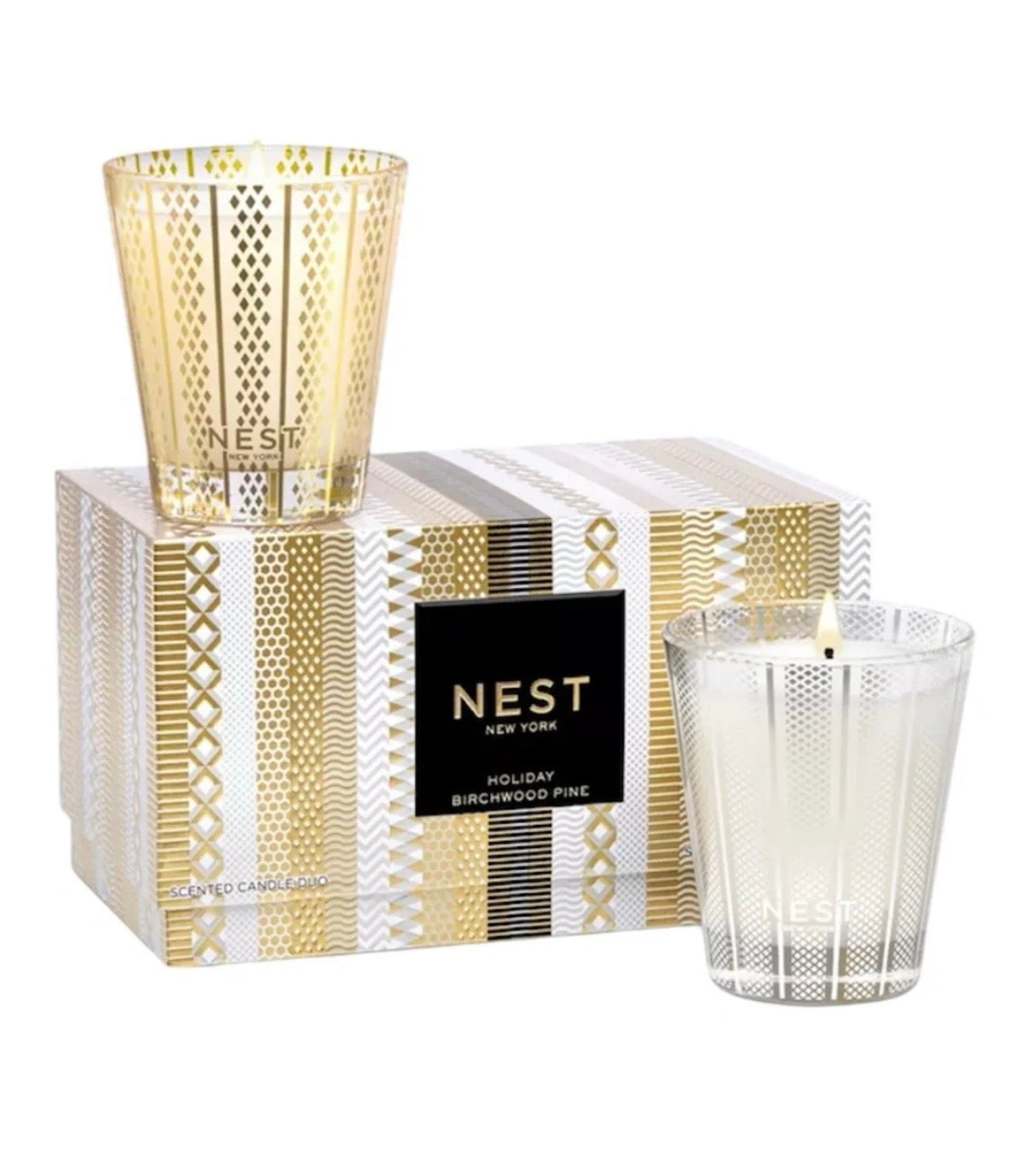 Holiday & Birchwood Pine Classic Candle Duo Set