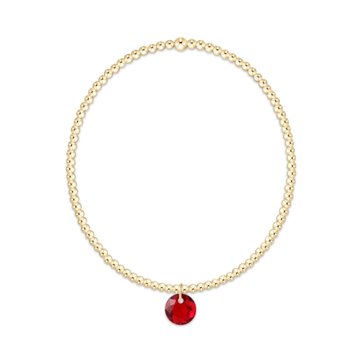 classic gold 2mm bracelet - reflection small charm