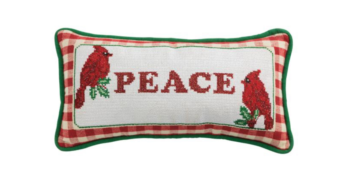 Needlepoint Cardinal Pillow