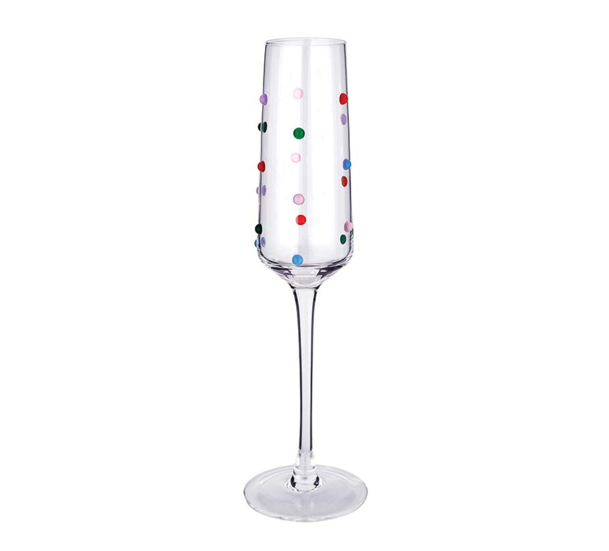 Beaded Champage Glass - Confetti