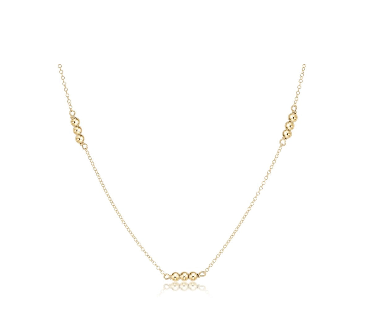 17" choker joy simplicity chain gold - gold 3mm