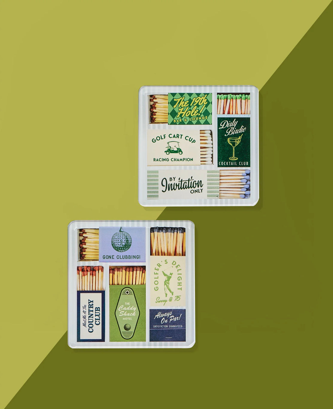 Golf Matchbook Coaster