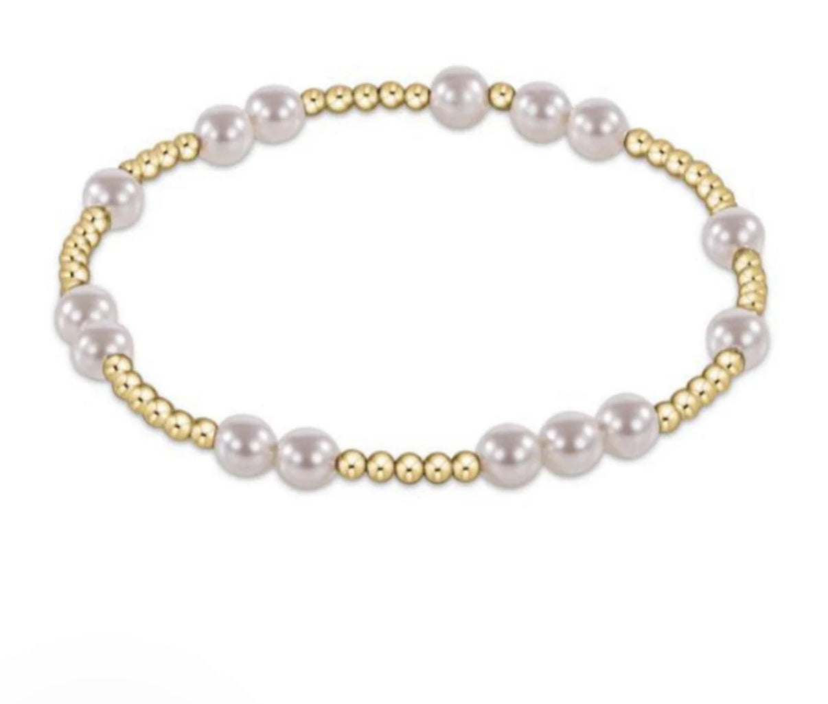 Extends Hope Unwritten 5mm Bead Bracelet- Pearl