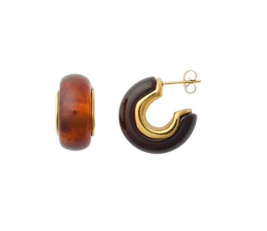 Sage Brown Hoops