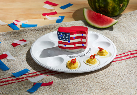 American Flag Light Up Sitter