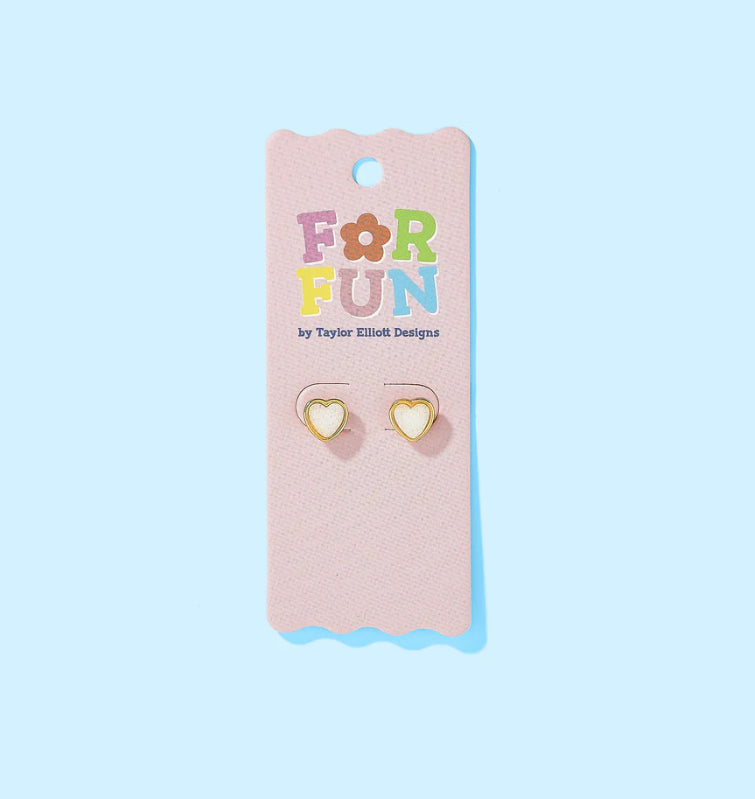 Cammie Heart Studs