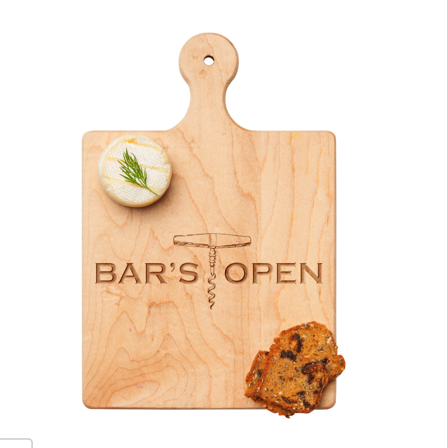 Artisan Maple Board- Bars Open