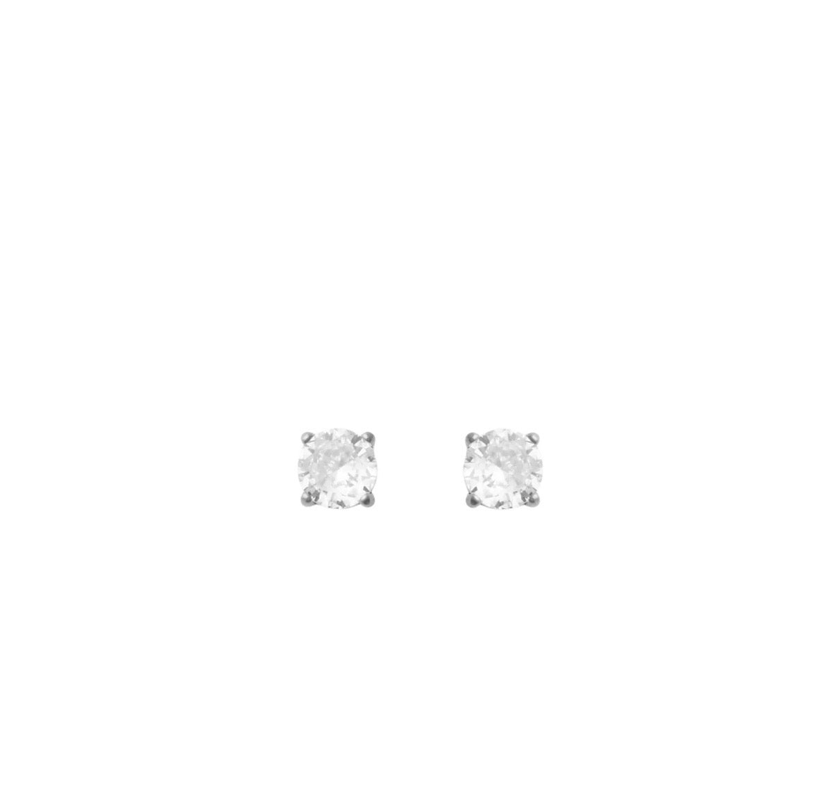 Haley Silver Studs- 8mm