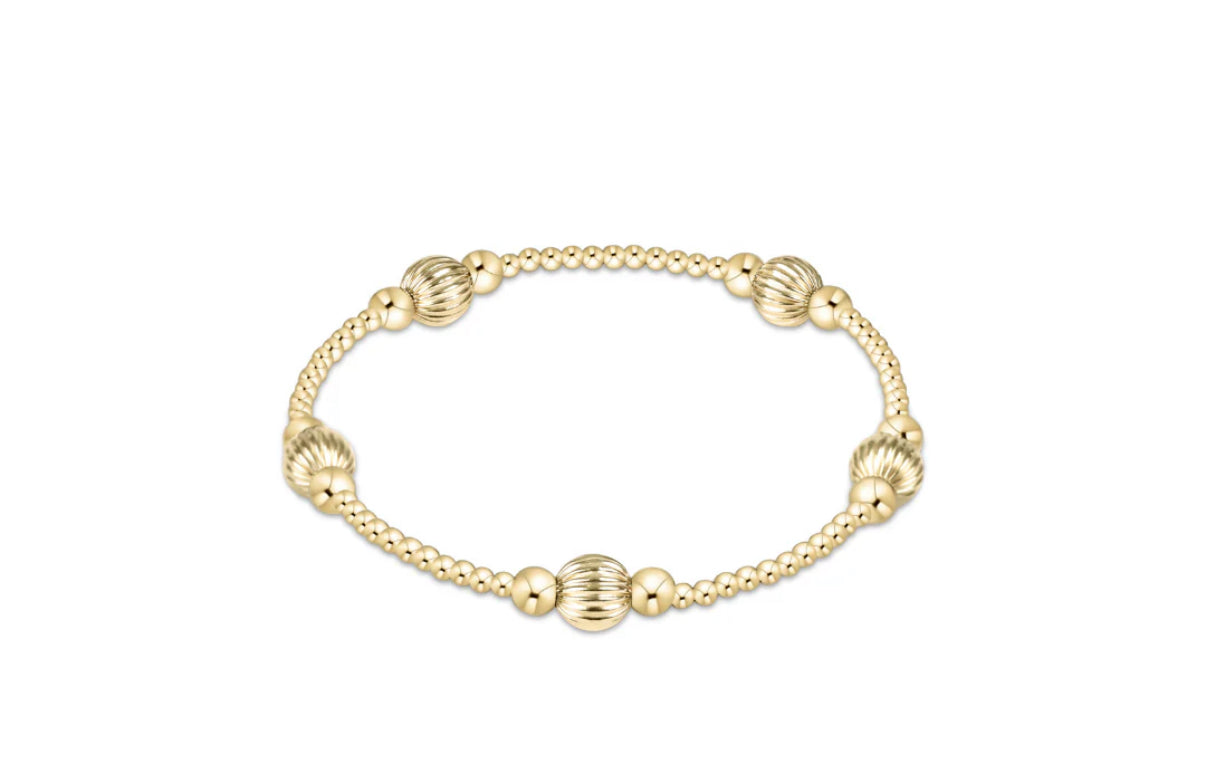Classic Purpose Pattern 6mm Bead Bracelet- Dignity