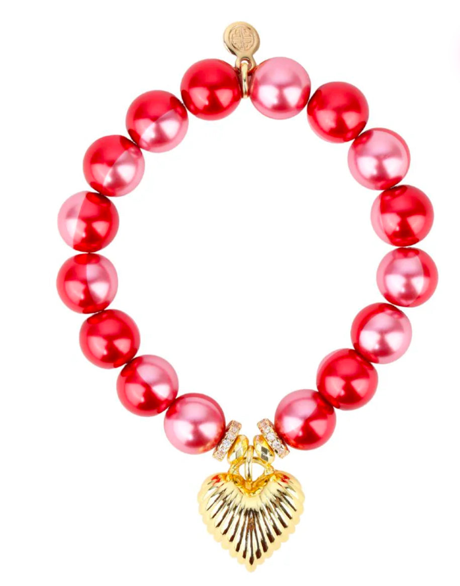 Rouge Coeur Beaded Bracelet