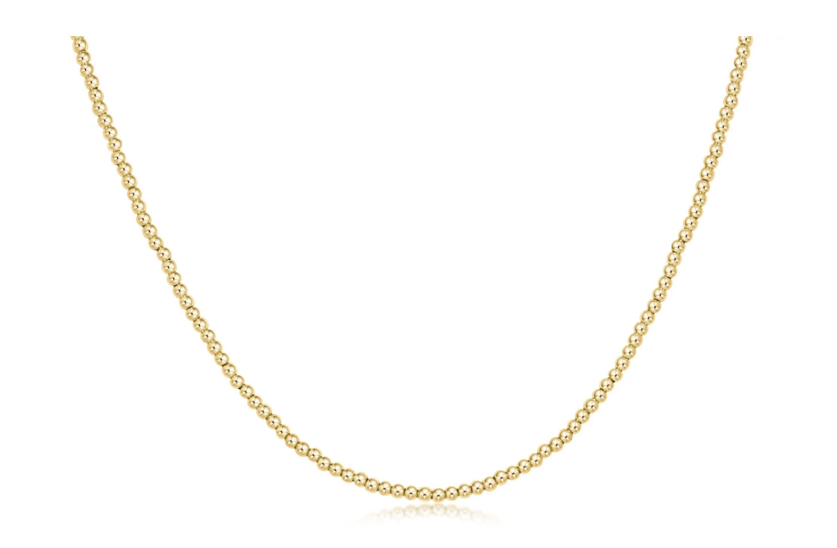 17” Choker Classic Gold 2mm Bead
