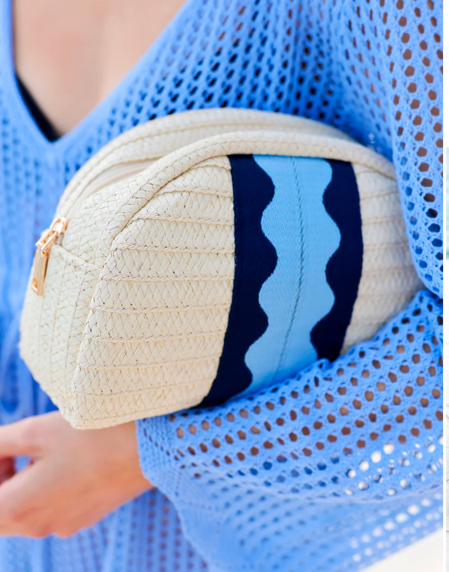 Marbella Zip Pouch Blue