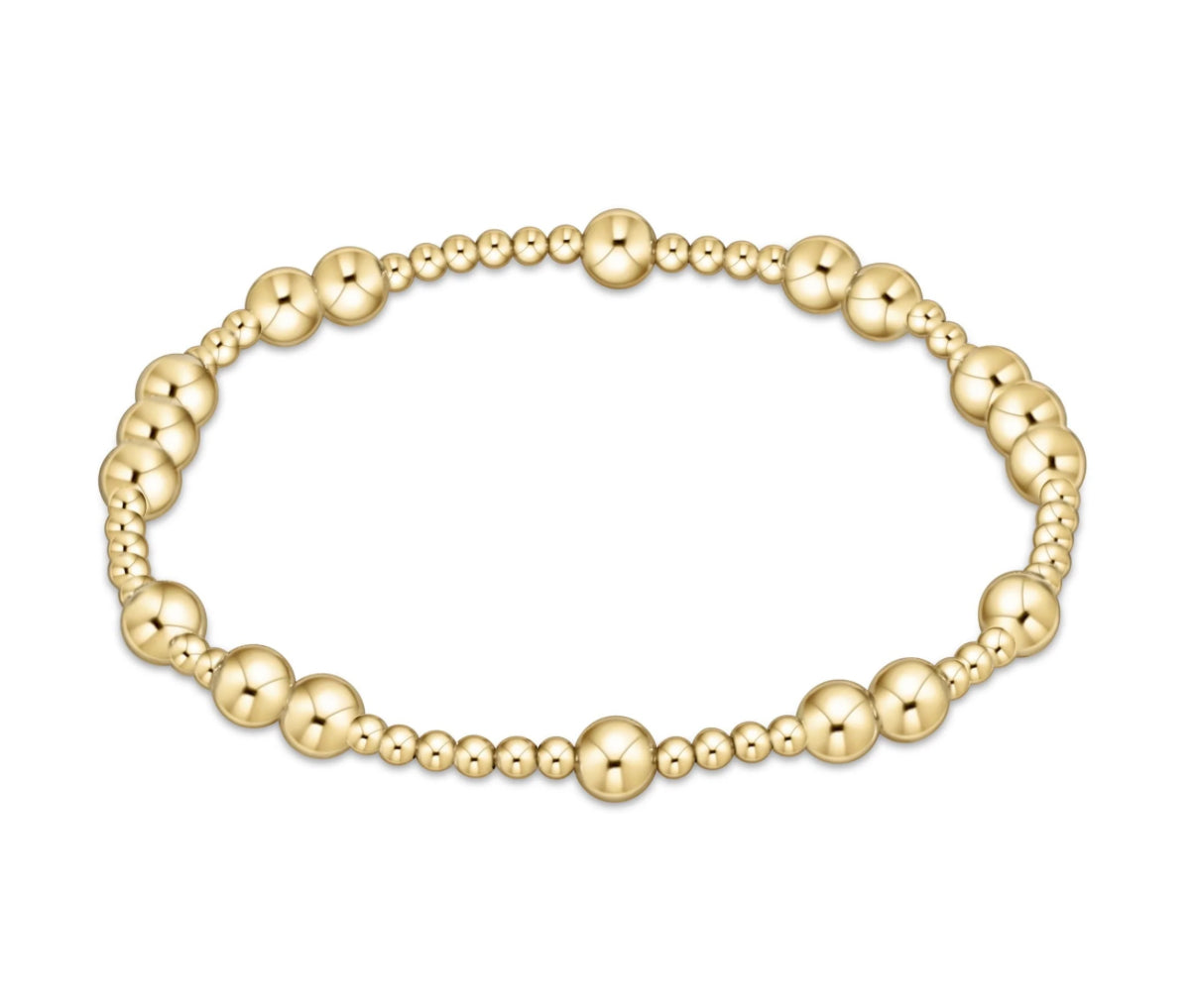 Hope Unwritten 5mm Bead Bracelet- Gold