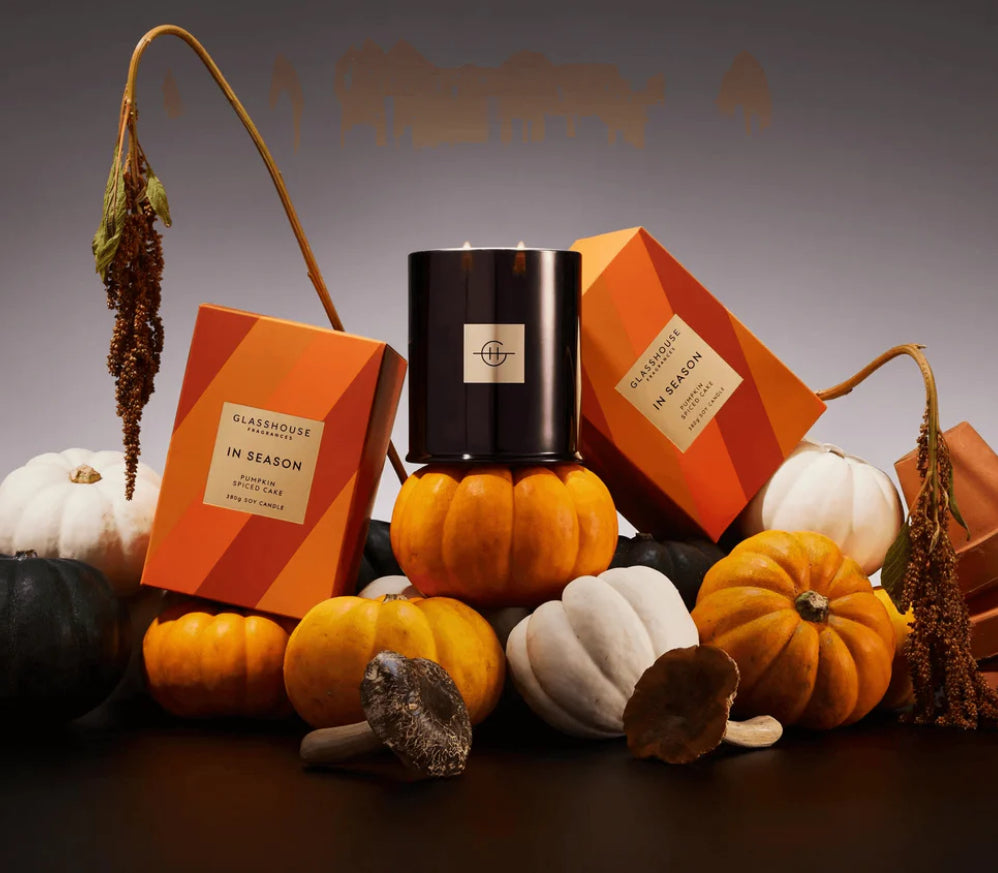 Pumpkin Spiced Cake 13.4oz Candle - Glasshouse Fragrances