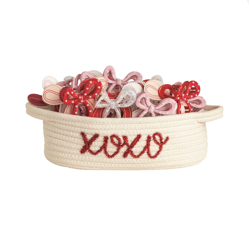 Valentine Bow Claw Clip