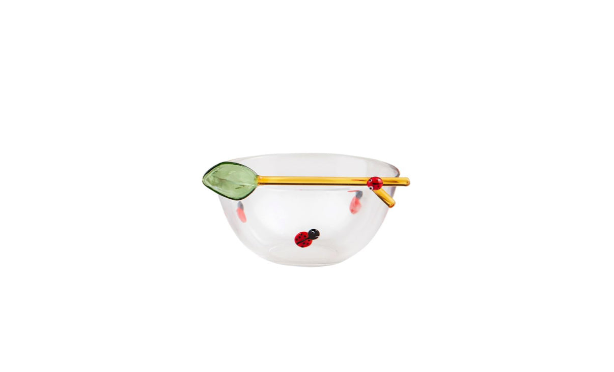 Ladybug Glass Bowl Set