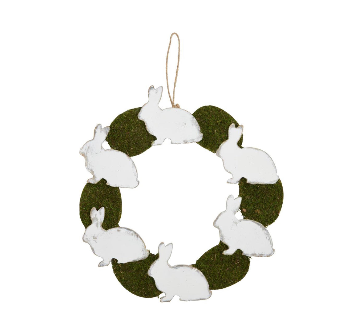Bunny and Moss Wreath