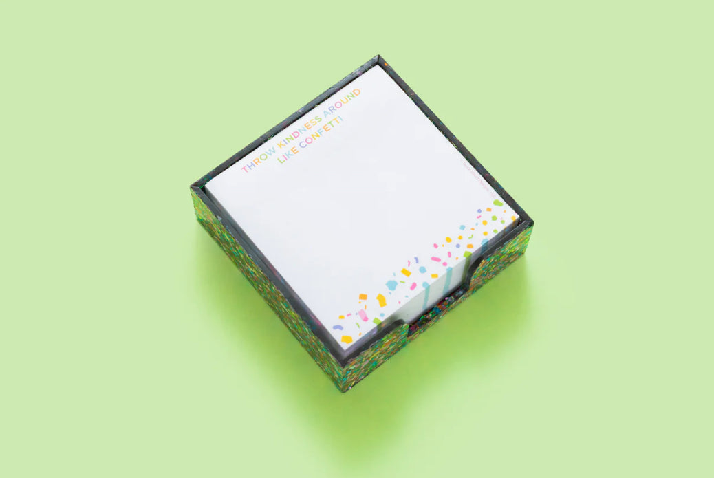 Confetti Acrylic Holder with Sticky Pad