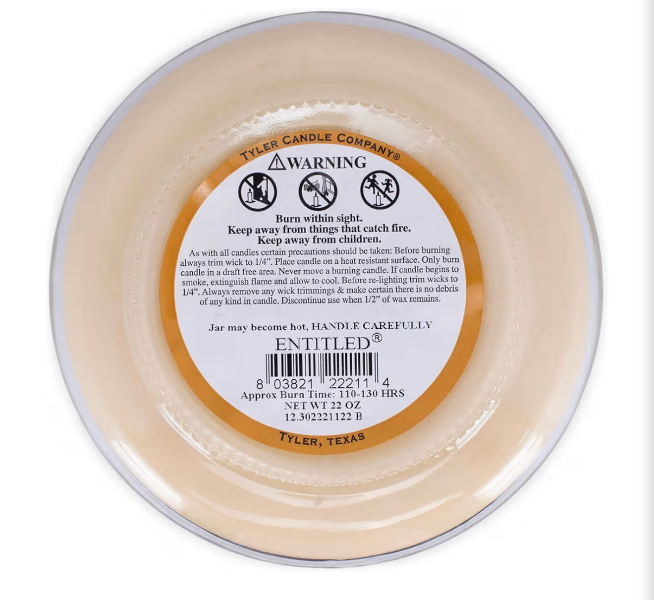 Tyler 22oz Candle - Entitled