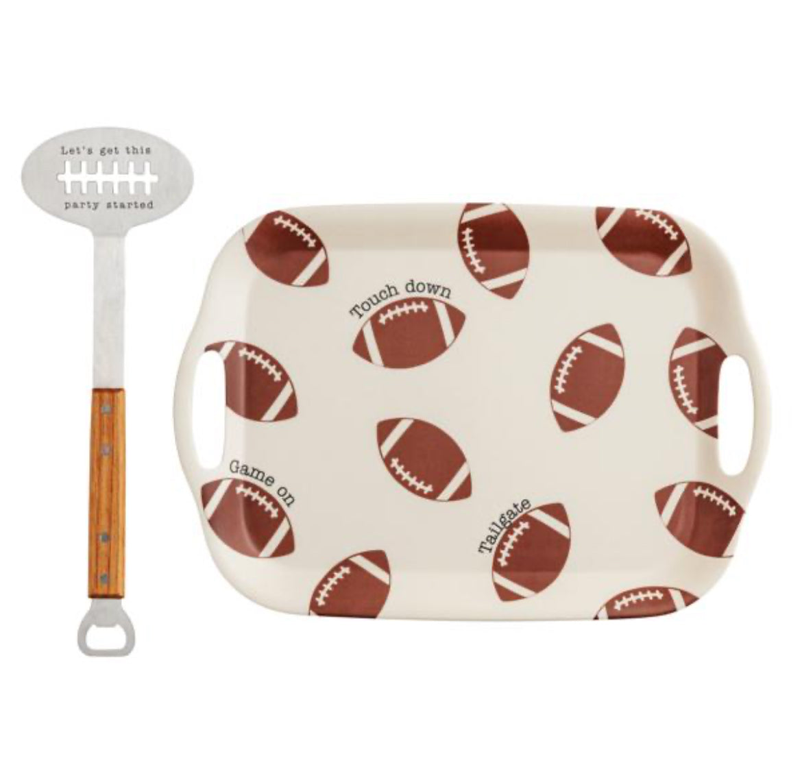 Football Tray with Spatula