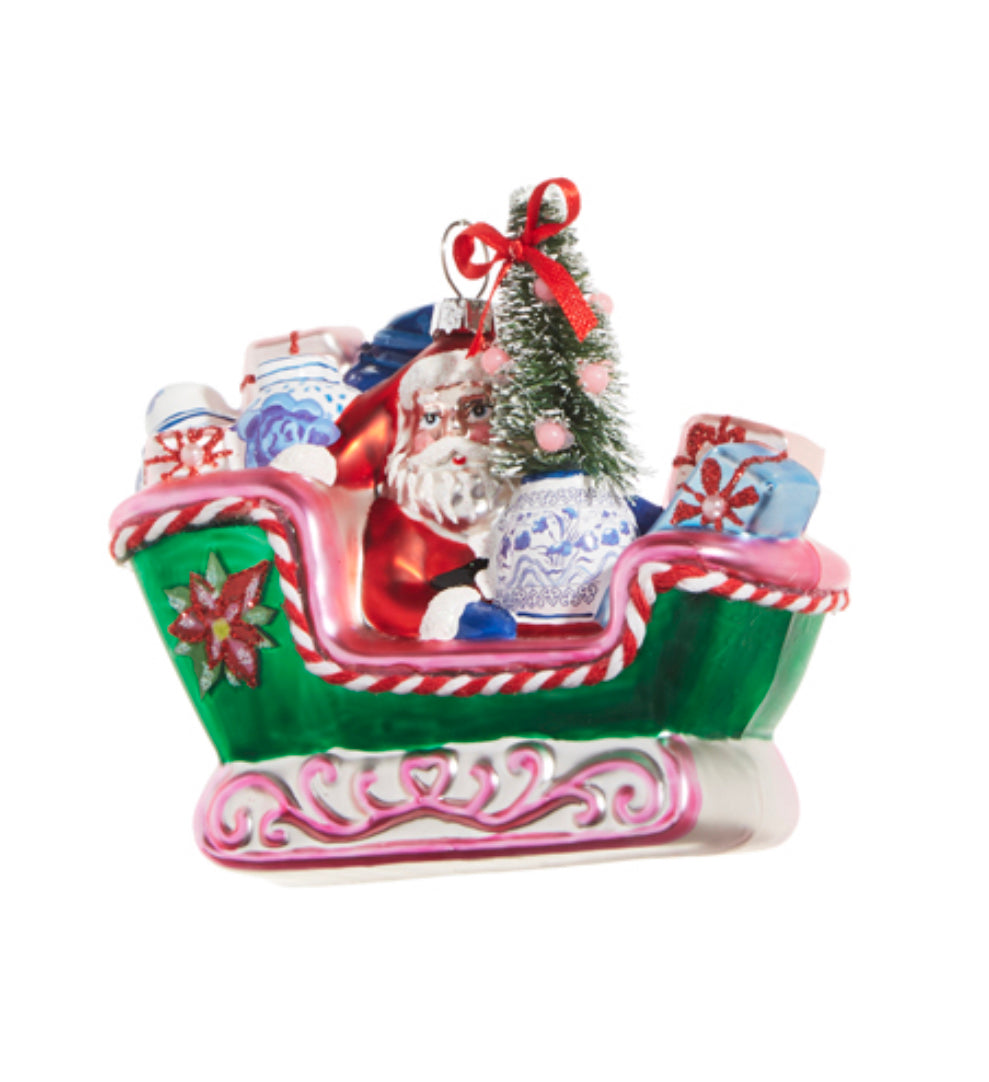 Chinoiserie Sleigh Ride Ornament
